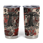 Adinkra Baobab Roots Tumbler Cup African Ancestral Spirit Design - African Pride