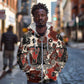 Adinkra Baobab Roots Zip Hoodie African Ancestral Spirit Design - African Pride