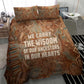 We Carry The Wisdom Bedding Set Indigenous Spirit Quote Art - African Pride