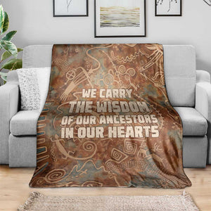 We Carry The Wisdom Blanket Indigenous Spirit Quote Art - African Pride