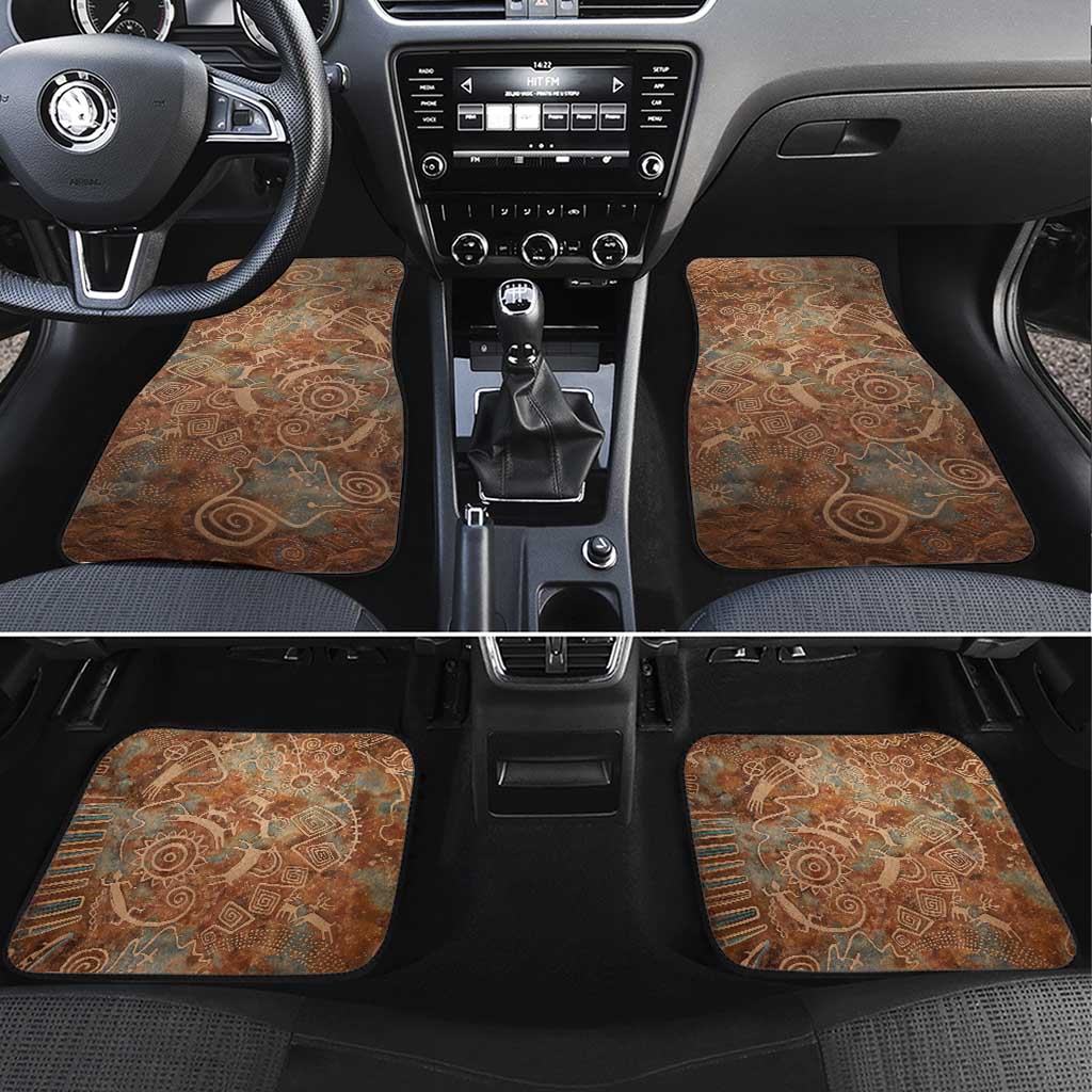 We Carry The Wisdom Car Mats Indigenous Spirit Quote Art - African Pride