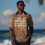 We Carry The Wisdom Hawaiian Shirt Indigenous Spirit Quote Art - African Pride