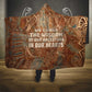 We Carry The Wisdom Hooded Blanket Indigenous Spirit Quote Art - African Pride