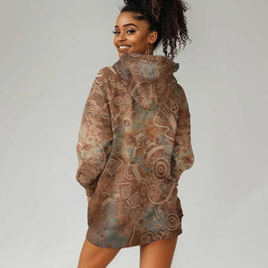 We Carry The Wisdom Hoodie Dress Indigenous Spirit Quote Art - African Pride