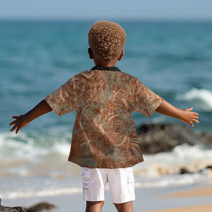 We Carry The Wisdom Kid Hawaiian Shirt Indigenous Spirit Quote Art - African Pride