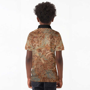 We Carry The Wisdom Kid Polo Shirt Indigenous Spirit Quote Art - African Pride