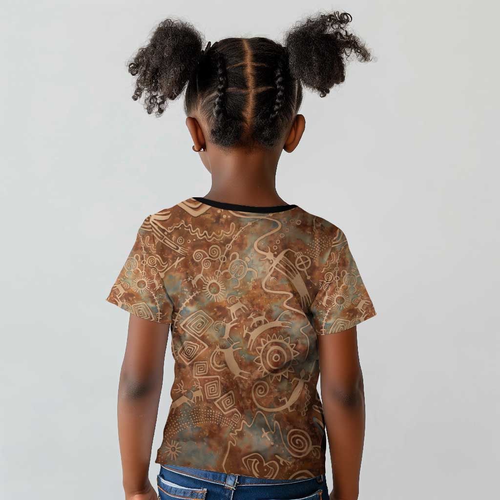 We Carry The Wisdom Kid T shirt Indigenous Spirit Quote Art - African Pride