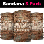 We Carry The Wisdom Neck Gaiter Indigenous Spirit Quote Art - African Pride