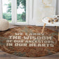 We Carry The Wisdom Round Carpet Indigenous Spirit Quote Art - African Pride