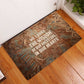 We Carry The Wisdom Rubber Doormat Indigenous Spirit Quote Art - African Pride