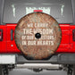 We Carry The Wisdom Spare Tire Cover Indigenous Spirit Quote Art - African Pride