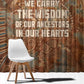 We Carry The Wisdom Window Curtain Indigenous Spirit Quote Art - African Pride