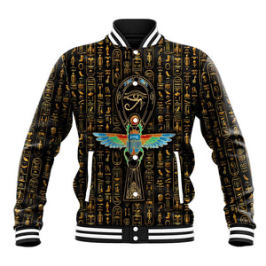 Ankh Horus Scarab Egyptian Baseball Jacket Ancient Egypt - African Spiritual Legacy - African Pride