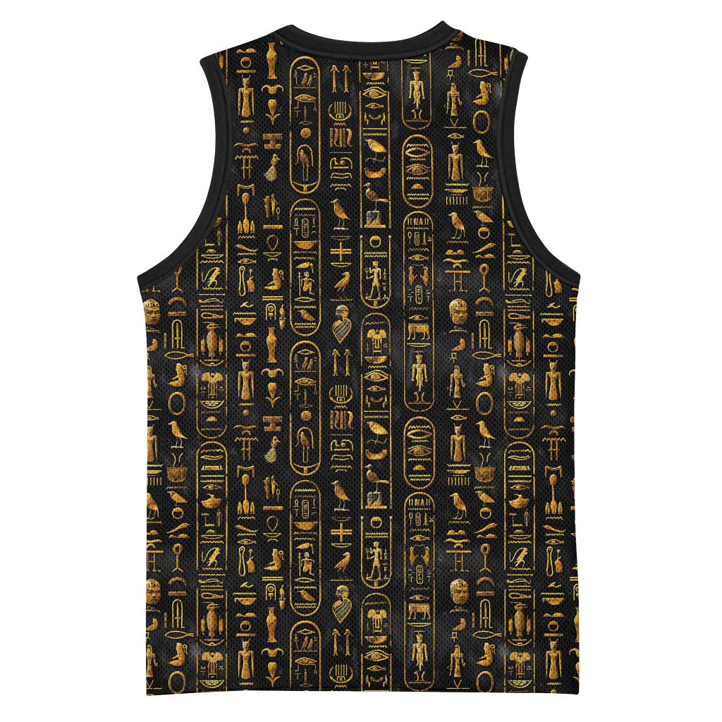 Ankh Horus Scarab Egyptian Basketball Jersey Ancient Egypt - African Spiritual Legacy - African Pride