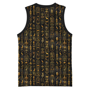 Ankh Horus Scarab Egyptian Basketball Jersey Ancient Egypt - African Spiritual Legacy - African Pride