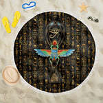 Ankh Horus Scarab Egyptian Beach Blanket Ancient Egypt - African Spiritual Legacy - African Pride