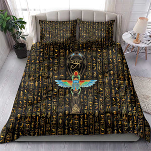 Ankh Horus Scarab Egyptian Bedding Set Ancient Egypt - African Spiritual Legacy - African Pride