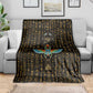 Ankh Horus Scarab Egyptian Blanket Ancient Egypt - African Spiritual Legacy - African Pride