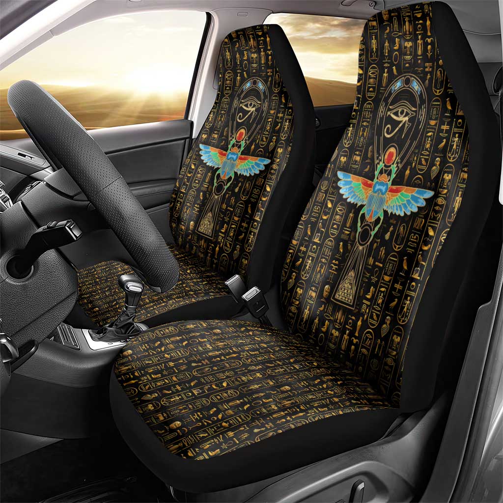 Ankh Horus Scarab Egyptian Car Seat Cover Ancient Egypt - African Spiritual Legacy - African Pride