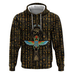 Ankh Horus Scarab Egyptian Hoodie Ancient Egypt - African Spiritual Legacy - African Pride