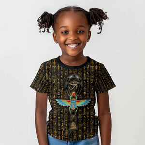Ankh Horus Scarab Egyptian Kid T shirt Ancient Egypt - African Spiritual Legacy - African Pride