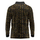 Ankh Horus Scarab Egyptian Long Sleeve Polo Shirt Ancient Egypt - African Spiritual Legacy - African Pride
