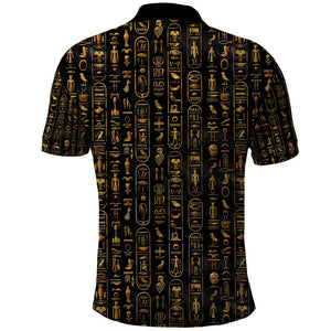 Ankh Horus Scarab Egyptian Polo Shirt Ancient Egypt - African Spiritual Legacy - African Pride