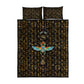 Ankh Horus Scarab Egyptian Quilt Bed Set Ancient Egypt - African Spiritual Legacy - African Pride