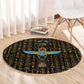 Ankh Horus Scarab Egyptian Round Carpet Ancient Egypt - African Spiritual Legacy - African Pride