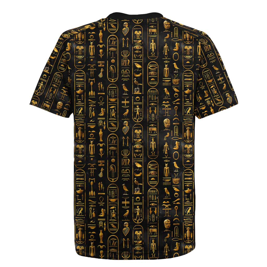 Ankh Horus Scarab Egyptian Rugby Jersey Ancient Egypt - African Spiritual Legacy - African Pride