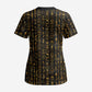 Ankh Horus Scarab Egyptian Scrub Top Ancient Egypt - African Spiritual Legacy - African Pride