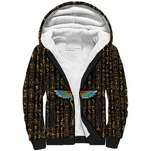 Ankh Horus Scarab Egyptian Sherpa Hoodie Ancient Egypt - African Spiritual Legacy - African Pride