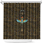 Ankh Horus Scarab Egyptian Shower Curtain Ancient Egypt - African Spiritual Legacy - African Pride