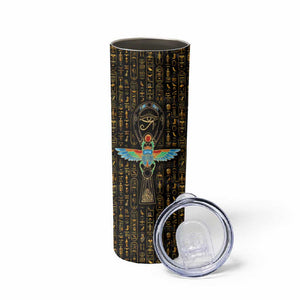 Ankh Horus Scarab Egyptian Skinny Tumbler Ancient Egypt - African Spiritual Legacy - African Pride