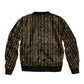Ankh Horus Scarab Egyptian Sleeve Zip Bomber Jacket Ancient Egypt - African Spiritual Legacy - African Pride