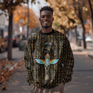 Ankh Horus Scarab Egyptian Sweatshirt Ancient Egypt - African Spiritual Legacy - African Pride