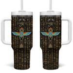 Ankh Horus Scarab Egyptian Tumbler With Handle Ancient Egypt - African Spiritual Legacy - African Pride