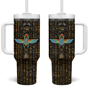 Ankh Horus Scarab Egyptian Tumbler With Handle Ancient Egypt - African Spiritual Legacy - African Pride