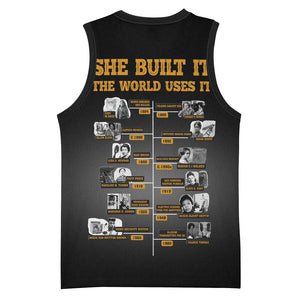 She Built It The World Uses It Basketball Jersey Black Women, Bold Inventions - African Pride
