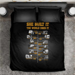 She Built It The World Uses It Bedding Set Black Women, Bold Inventions - African Pride