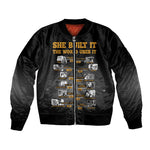 She Built It The World Uses It Bomber Jacket Black Women, Bold Inventions - African Pride