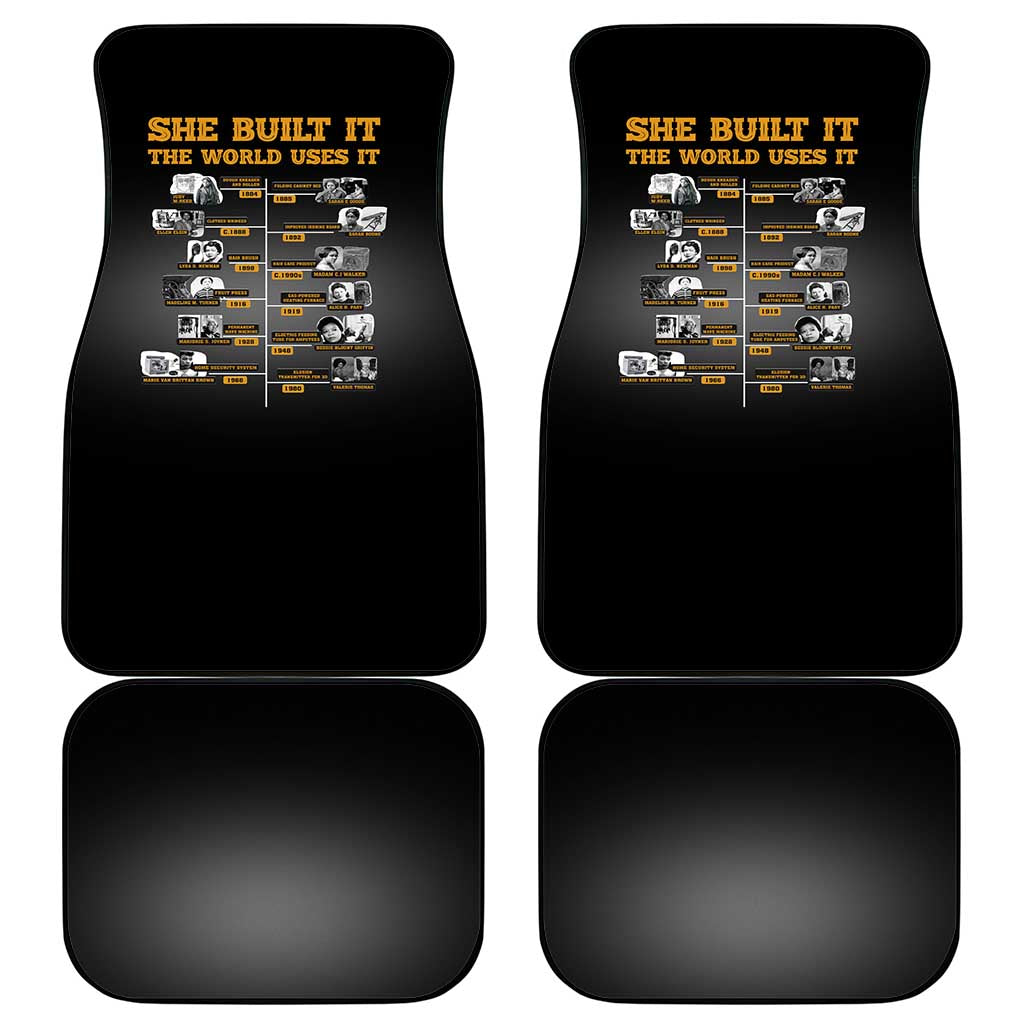 She Built It The World Uses It Car Mats Black Women, Bold Inventions - African Pride