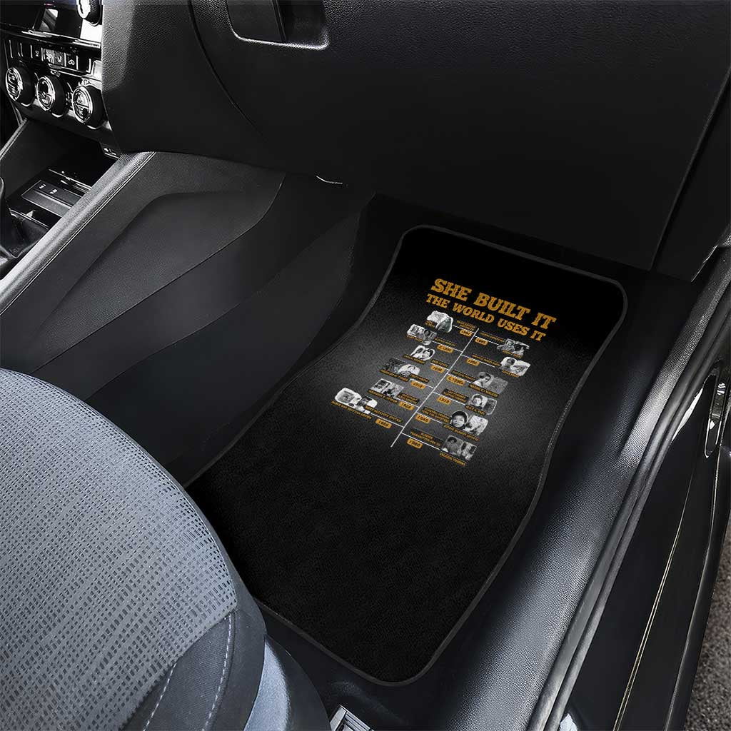 She Built It The World Uses It Car Mats Black Women, Bold Inventions - African Pride