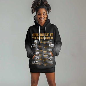 She Built It The World Uses It Hoodie Dress Black Women, Bold Inventions - African Pride