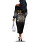 She Built It The World Uses It Off The Shoulder Long Sleeve Dress Black Women, Bold Inventions - African Pride
