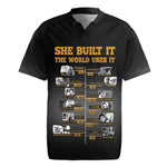 She Built It The World Uses It Rugby Jersey Black Women, Bold Inventions - African Pride
