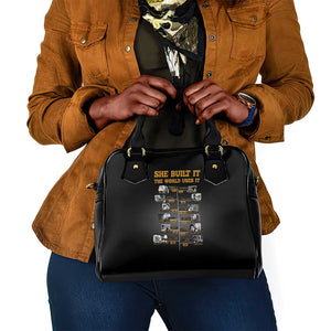 She Built It The World Uses It Shoulder Handbag Black Women, Bold Inventions - African Pride
