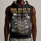 She Built It The World Uses It Sleeveless Hoodie Black Women, Bold Inventions - African Pride