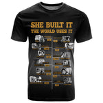 She Built It The World Uses It T shirt Black Women, Bold Inventions - African Pride