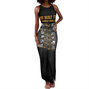 She Built It The World Uses It Tank Maxi Dress Black Women, Bold Inventions - African Pride